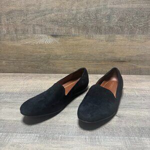 Vionic Willa Black Suede Loafers Women's Size 10